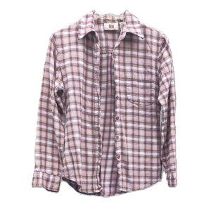 Vintage Faded Glory Authentic Wear Pink Flannel Size Small Very Good Condition